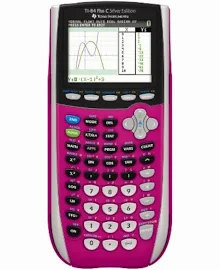 Texas Instruments Ti-84 Plus C Silver Edition Graphing Calculator Pink