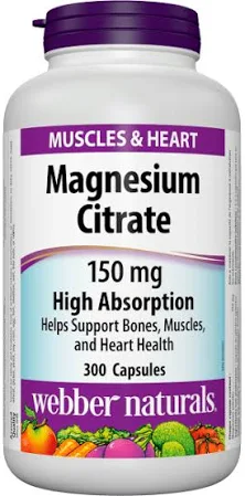 Webber Naturals Magnesium Citrate