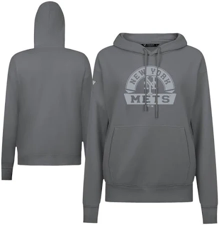 Sweat à capuche gris pour femme Levelwear New York Mets Adorn Banner Arch