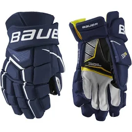 Bauer Supreme 3S Senior Hockey Gloves Red / 15"