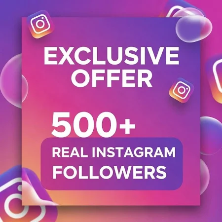 500+ Real Instagram Followers: Organic Growth Service (Digital Service)
