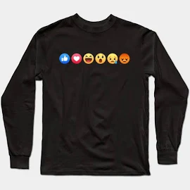 dankleberry Facebook Reactions Long Sleeve T-Shirt