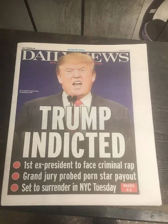 Donald Trump Indicted Ny Daily News 3/31 2023 Newspaper Anthony Volpe