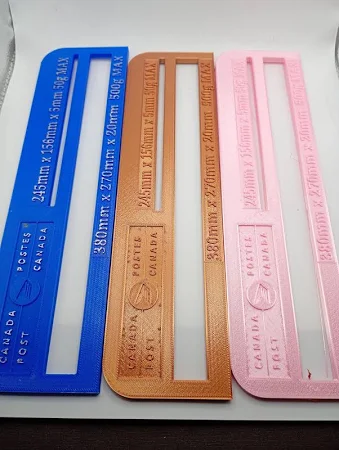 Canada Post Mail Tool - Slot of Doom - Letter Thickness and size verification tool - Letter-Mail -