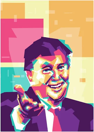 Displate Metal Poster "Donald Trump In Wpap Art" - President Usa - Magnetic Poster - Gift Idea