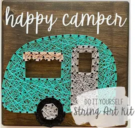 DIY Happy Camper String Art Kit