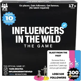 Influencers in The Wild Board Game (2-6 Players)