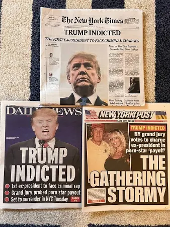 President Donald Trump Indicted - York Times Post Daily Newspaper