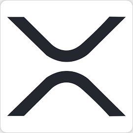 Ripple Xrp Cryptocurrency Black Logo Sticker