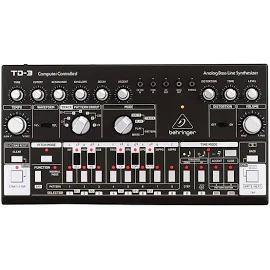 Behringer TD-3-BK Analog Bass Line Synthesizer with VCO/VCF, Black