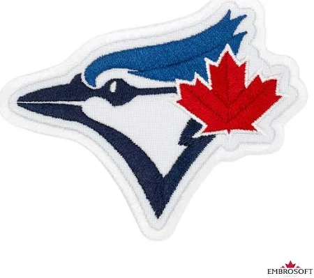 Toronto Blue Jays Patch, MLB Sports Team Emblem, Size: 3.5 x 2.8 inches