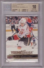 Johnny Gaudreau 14/15 Ud Young Guns C96 Rookie Bgs 10 Pristine Graded