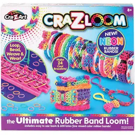 Cra-Z-Art Cra-Z-Loom Rubber Band Loom Kit, The Ultimate, 8+