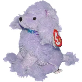 1 X Ty Beanie Babies - Demure Purple Poodle Puppy Dog