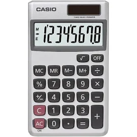 Casio SL300VC Solar Handheld Calculator - 8 Digits - silver