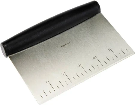 Amazon Basics Multi-Purpose Stainless Steel Bench Scraper and Chopper