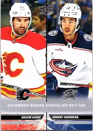 2022-23 Ud Extended Series Base Nazem Kadri/johnny Gaudreau Checklist