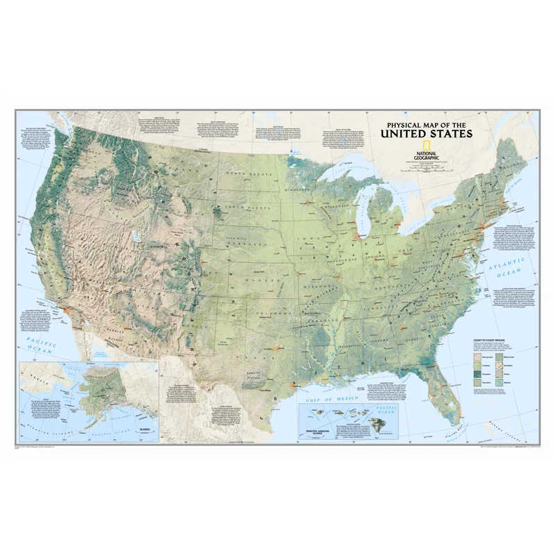 National Geographic Wall Map of United States