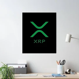 Green Xrp Ripple New Logo Xrp Poster | Redbubble