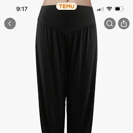 Temu Pants & Jumpsuits | Baggy Pants | Color: Black | Size: 3x | Ashleydallene's Closet