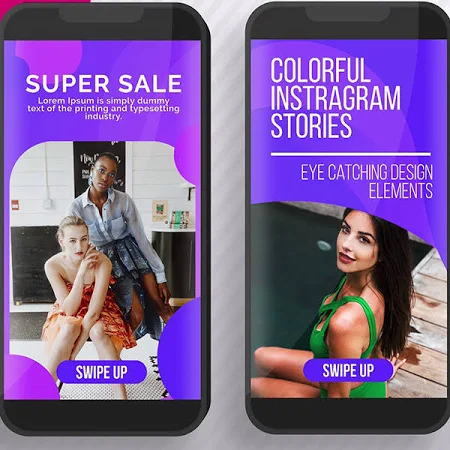 Colorful Instagram Stories Motion Graphics Template