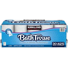 Kirkland Signature 2 Ply Bath Tissue, 30-Rolls, 425-Sheets