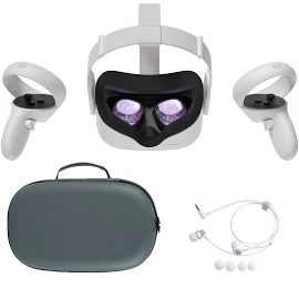2020 Oculus Quest 2 All-in-one Vr Headset, Touch Controllers, 64gb Ssd, 1832x1920 Up To 90 Hz Refresh Rate Lcd, Glasses Compitble, 3d Audio, Mytrix