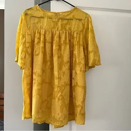 Temu Yellow Blouse | Color: Yellow | Size: Xl | Jenryan8's Closet