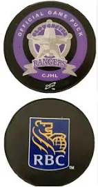 Gloucester Rangers Cjhl Game Puck Inglasco Rbc Royal Bank Canada