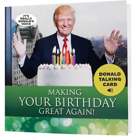 Donald Trump Talking Happy Birthday Card - Wishes You Happy Birthday in Trump's