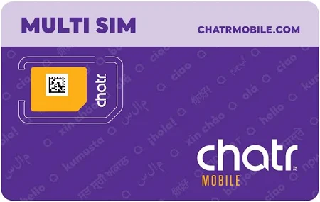 Chatr Prepaid Simcard 100 GB Data + Canada & US Talk