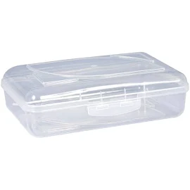 Cra-Z-Art Plastic School Box, 2-3/16"H x 5-3/16"W x 8"D, Clear