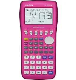 Casio fx-9750GII Graphing Calculator, Pink