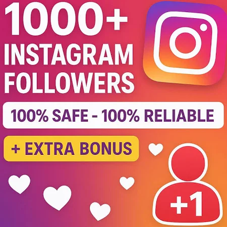 1000 Instagram Followers Organic & Safe Trusted Growth Instant Organic Engagement Boost