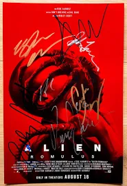 Alien Romulus Full Cast Signed Autographed 8x12 Inch Photo + COA