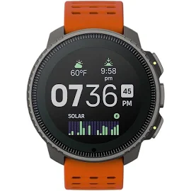 Suunto Vertical: Adventure GPS Watch, Large Screen, Offline Maps, Solar Charging - Titanium/Canyon