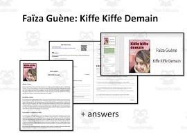 French: Kiffe Kiffe Demain- Faïza Guène- Article and Worksheet