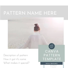 CANVA PATTERN TEMPLATE | Modern Theme | Knitting Pattern Template | Crochet Pattern Template | Canva Template