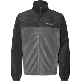 Columbia Men's Steens Mountain 2.0 Full Zip Fleece Jacket (Black/Grill, XL)