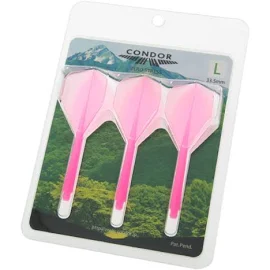 Condor Zero Stress System - Standard Clear Pink Darts Flights