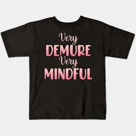 Very Demure Very Mindful Trending Viral Trend Kids T-Shirt