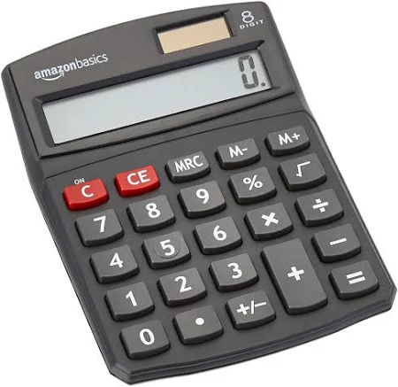 Amazon Basics LCD Desktop Calculator 5 Pack