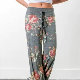 Temu Pants & Jumpsuits | Lounge Pants | Color: Gray/Pink | Size: 24plus | Ashleydallene's Closet