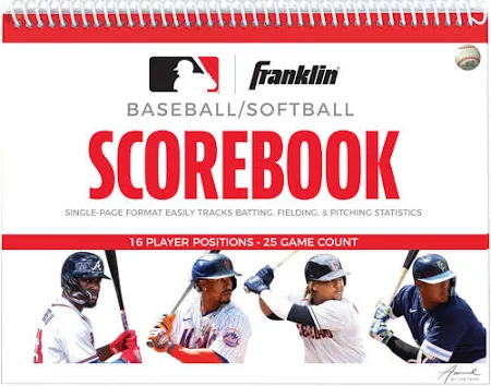 Franklin Sports Baseball and Softball Scorebook