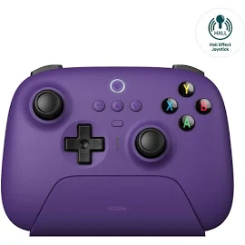 8Bitdo Ultimate 2.4g Wireless Controller, Hall Effect Joystick Update, Gaming Controller with Charging Dock for PC, Android, Steam Deck & Apple (