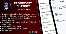 Multi Chatbot for IOS - AI PromptGPT based on ChatGPT GPT 3.5 and OpenAI | IOS Swift Full Applicatio