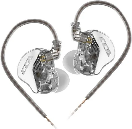 in Ear Monitor CCA CRA Ultra-Thin Diaphragm Dynamic Driver IEM Earphones Bass Earbuds with 2Pin Removable Cord,Compatible with iPhone Android,iPad MP3