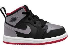 Jordan 1 Mid TD Black / Cement Grey - Fire Red