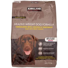 Kirkland Signature Dog Food Healthy Weight Chicken & Vegetable, 40 lb