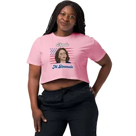 Pick Pages Kamala Harris 2024 Crop Top, Kamala No Dramala